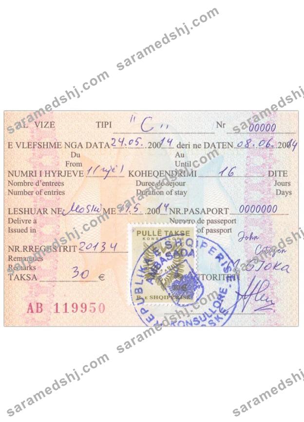 ALBANIA visa